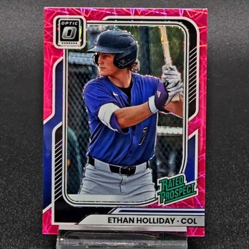 Ethan Holliday 36/79 Optic Pink Velocity Prizm Colorado Rockies Top Prospect